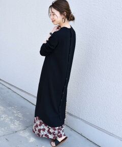 SHIPS / シップス ロング・マキシ丈ワンピース | ジャージーテレコスナップ2WAYワンピース◇