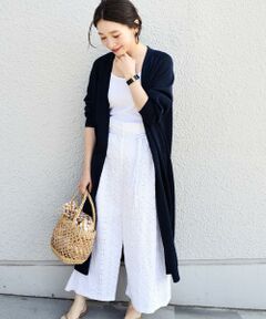 SHIPS / シップス カーディガン・ボレロ | 〈手洗い可能〉リネンロングカーディガン◇