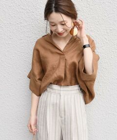 SHIPS / シップス シャツ・ブラウス | サフィランリネンスキッパーブラウス◇