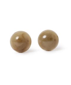 Marion Godart:BEIGE CIRCLE EARRING