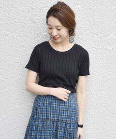 SHIPS / シップス カットソー | ワイドリブバックVネックTEE
