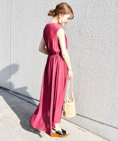 SHIPS / シップス ロング・マキシ丈ワンピース | 〈手洗い可能〉ハシゴレースワンピース◇