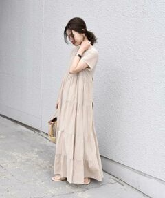 SHIPS / シップス ロング・マキシ丈ワンピース | ヨウリュウティアード2WAYワンピース◇