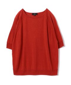 SHIPS / シップス ニット・セーター | PrimaryNavyLabel:シルクリネンクルーネックドルマンプルオーバー