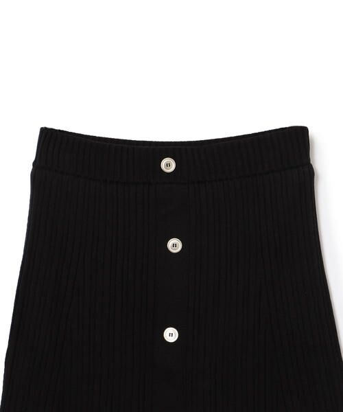 SHIPS for women / シップスウィメン ロング・マキシ丈スカート | コットンフロントボタンニットスカート | 詳細1