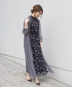 SHIPS / シップス ロング・マキシ丈ワンピース | little black: チュール羽織ワンピース