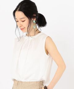 SHIPS / シップス シャツ・ブラウス | ギャザーネックノースリーブブラウス