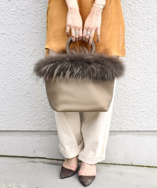 SHIPS for women / シップスウィメン トートバッグ | VIOLAd’ORO:RING FUR TOTE ◇ | 詳細6