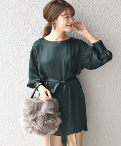 SHIPS / シップス シャツ・ブラウス | ヴィンテージサテンチュニック◇