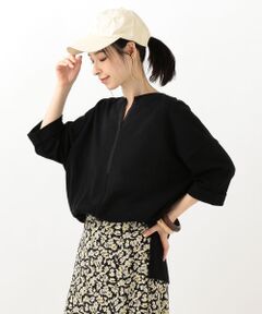 SHIPS / シップス カットソー | コットンブークレパイピングチュニック