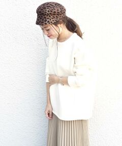 ダンボールクルーネックトップス