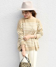 SHIPS / シップス ニット・セーター | ボーダーロングスリーブプルオーバー