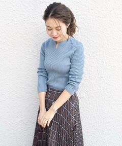 SHIPS / シップス ニット・セーター | スキッパーウールリブニット