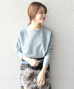 SHIPS / シップス カットソー | リップルジャージープルオーバー◇
