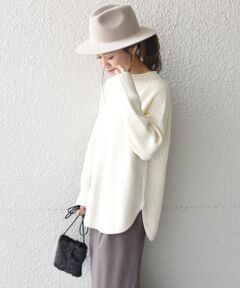 SHIPS / シップス ニット・セーター | ワッフルチュニックプルオーバーニット