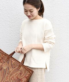 SHIPS / シップス カットソー | ハニカムローゲージカットソー◇