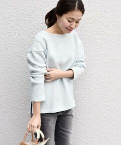 SHIPS / シップス カットソー | ハニカムローゲージカットソー◇