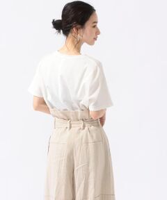 SHIPS / シップス カットソー | ベルト付きビッグTシャツ◇