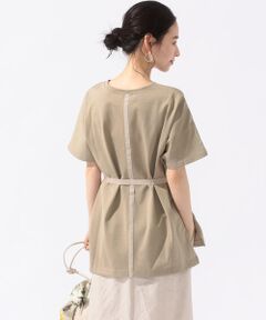 SHIPS / シップス カットソー | ベルト付きビッグTシャツ◇