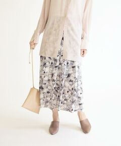 SHIPS / シップス ロング・マキシ丈スカート | ジオメトリックプリントスカート◇