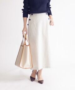 SHIPS / シップス ロング・マキシ丈スカート | ストライプマリンスカート◇