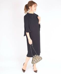SHIPS / シップス ミニ丈・ひざ丈ワンピース | little black:フレアスリーブワンピース《パーティー用》◇