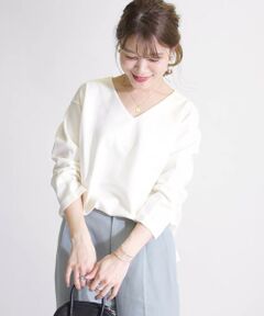 SHIPS / シップス カットソー | マイクロモダールVネックプルオーバー