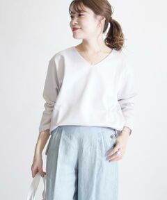 SHIPS / シップス カットソー | マイクロモダールVネックプルオーバー