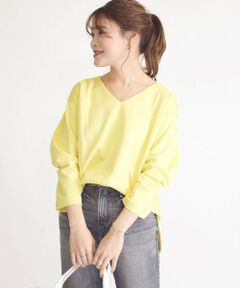 SHIPS / シップス カットソー | マイクロモダールVネックプルオーバー