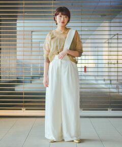 SHIPS / シップス その他パンツ | SHOP PRESSサテンワンショルダーパンツ◇