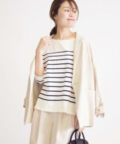 SHIPS / シップス ニット・セーター | ボーダーボートネックプルオーバー