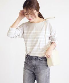 SHIPS / シップス ニット・セーター | ボーダーボートネックプルオーバー