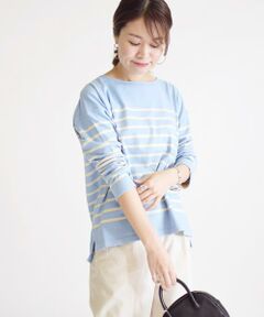 SHIPS / シップス ニット・セーター | ボーダーボートネックプルオーバー