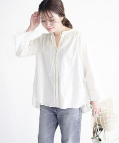SHIPS / シップス シャツ・ブラウス | コットンハシゴレースブラウス◇