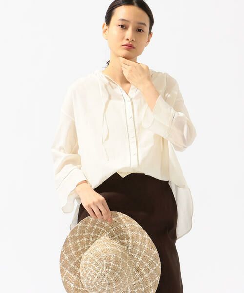 SHIPS / シップス シャツ・ブラウス | コットンハシゴレースブラウス◇ | 詳細1