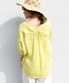 SHIPS / シップス シャツ・ブラウス | サフィランリネンブラウス◇