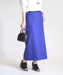 SHIPS / シップス ミニ・ひざ丈スカート | リネンソロタイトスカート