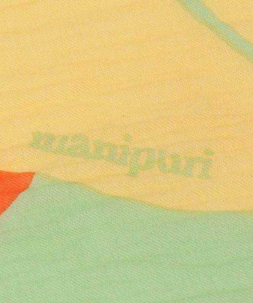 SHIPS for women / シップスウィメン マフラー・ショール・スヌード・ストール | manipuri:ビッグフラワーポンポンストール | 詳細3