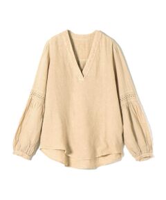 SHIPS / シップス シャツ・ブラウス | 120%LINO:Vネックブラウス