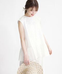 SHIPS / シップス シャツ・ブラウス | SHIPS Primary Navy Label:エンブロイダリーブラウス