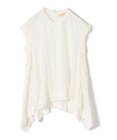 SHIPS / シップス シャツ・ブラウス | bon vieux temps:コットンノースリーブAラインブラウス