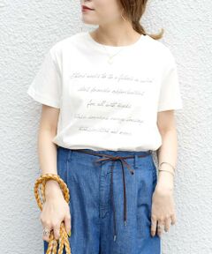SHIPS / シップス カットソー | オーガニックロゴTEE