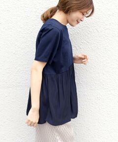 SHIPS / シップス カットソー | カッセンコンビショートスリーブTEE