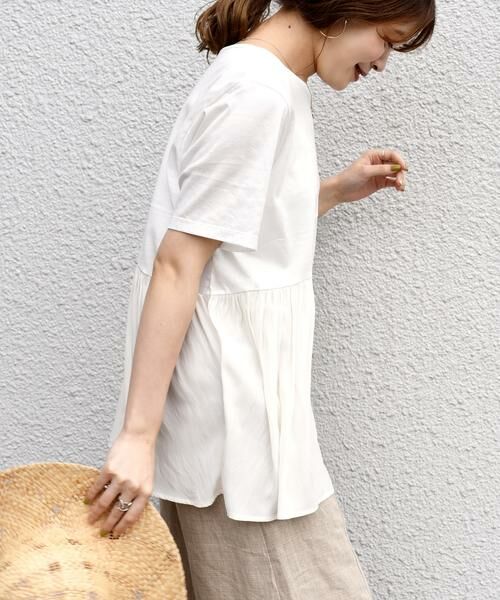 SHIPS / シップス カットソー | カッセンコンビショートスリーブTEE | 詳細11