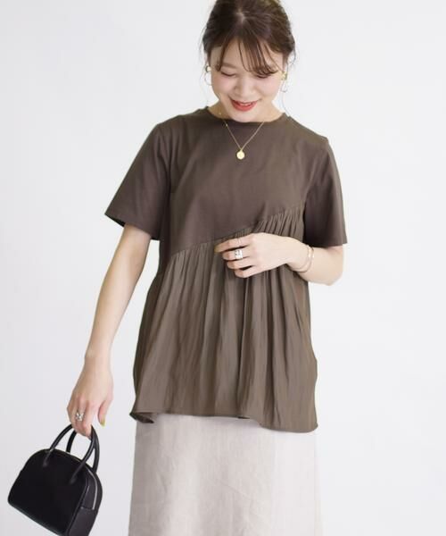 SHIPS / シップス カットソー | カッセンコンビショートスリーブTEE | 詳細24