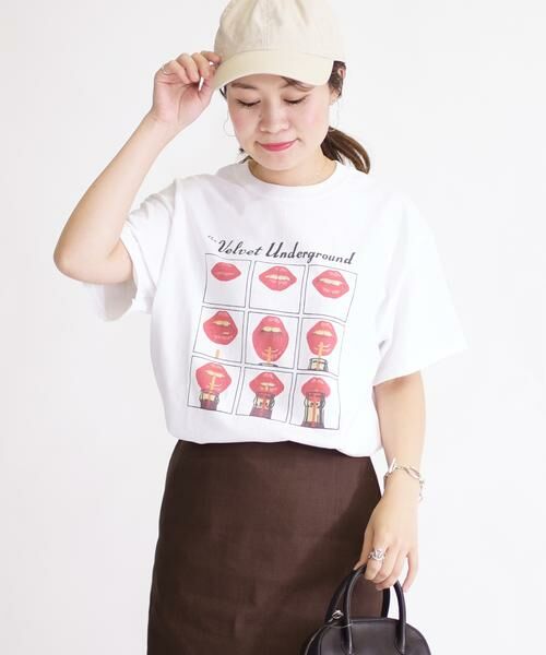 SHIPS for women / シップスウィメン カットソー | ロックプリントTEE | 詳細9