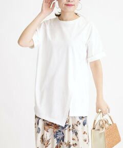 SHIPS / シップス カットソー | コットンアシンメトリートップス