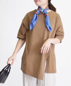 SHIPS / シップス カットソー | コットンアシンメトリートップス