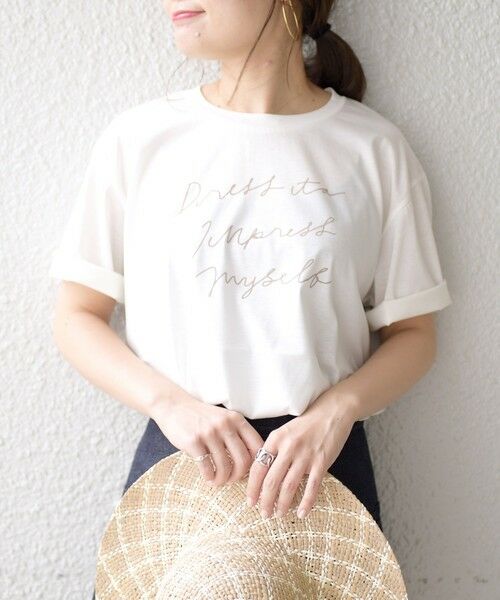 SHIPS for women / シップスウィメン Tシャツ | フロッキープリントTシャツ | 詳細10