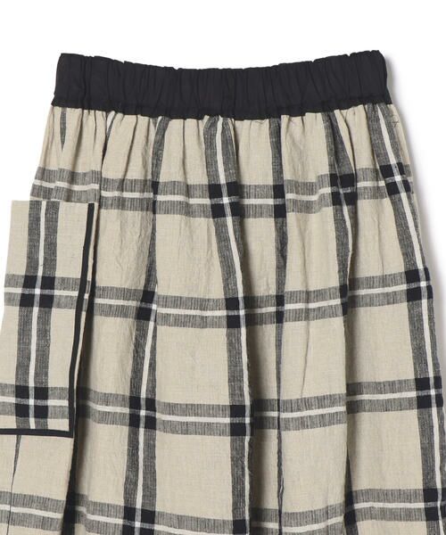 SHIPS / シップス ミニ・ひざ丈スカート | soi-e:リネンチェックスカート | 詳細4